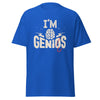 T-Shirt Classic - I'm Genius Royal ein Produkt von SCHIETKRAM