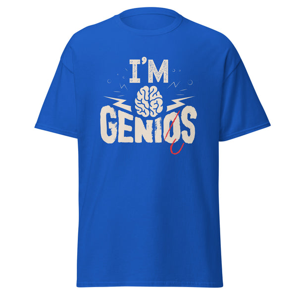 T-Shirt Classic - I'm Genius Royal ein Produkt von SCHIETKRAM