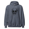 Hoodie Classic - Melting Skull black Heather Sport Dark Navy ein Produkt von SCHIETKRAM