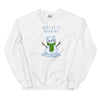Sweatshirt - Weihnachts-Katze Schnee by Wanderkraehe White ein Produkt von SCHIETKRAM
