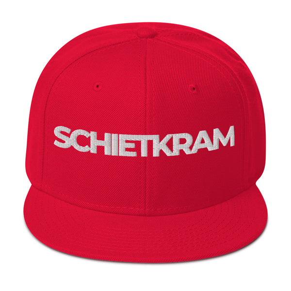 Snapback Hat - SCHIETKRAM 3D white Red ein Produkt von SCHIETKRAM