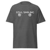 T-Shirt Classic - Still Smiling white Dark Heather ein Produkt von SCHIETKRAM