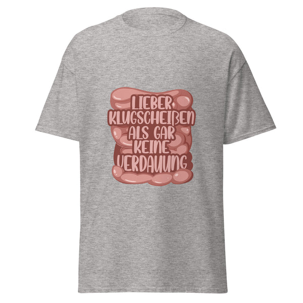 T-Shirt Classic - Klugscheißer Sport Grey ein Produkt von SCHIETKRAM