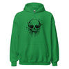 Hoodie Classic - Melting Skull black Irish Green ein Produkt von SCHIETKRAM