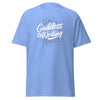 T-Shirt Classic - Goddess of Writing Carolina Blue ein Produkt von SCHIETKRAM