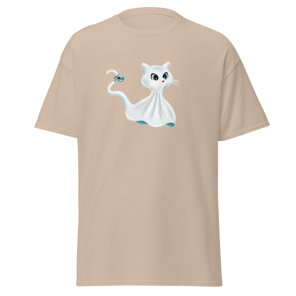 T-Shirt Classic - Ghost Cat by Wanderkraehe Sand ein Produkt von SCHIETKRAM