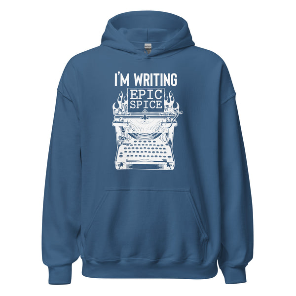 Hoodie Classic - I'm writing epic spice white Indigo Blue ein Produkt von SCHIETKRAM
