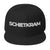 Snapback Hat - SCHIETKRAM 3D white Schwarz ein Produkt von SCHIETKRAM