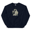 Sweatshirt - Weihnachts-Katze Lichterkette by Wanderkraehe Navy ein Produkt von SCHIETKRAM