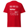 T-Shirt Classic - Writer white Red ein Produkt von SCHIETKRAM
