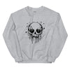 Sweatshirt - Melting Skull black Sport Grey ein Produkt von SCHIETKRAM