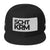 Snapback Hat - SCHTKRM 3D white Schwarz ein Produkt von SCHIETKRAM