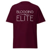 T-Shirt Classic - Blogging Elite white Maroon ein Produkt von SCHIETKRAM