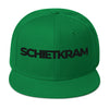 Snapback Hat - SCHIETKRAM 3D black Kelly green ein Produkt von SCHIETKRAM