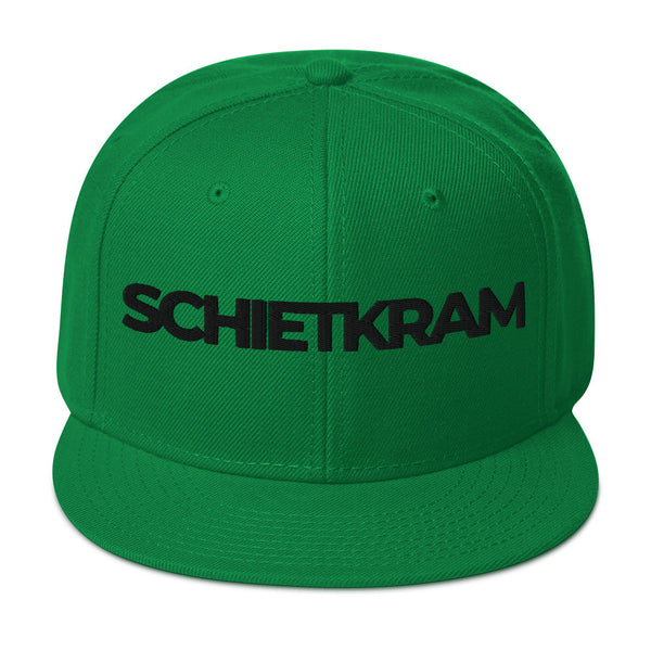 Snapback Hat - SCHIETKRAM 3D black Kelly green ein Produkt von SCHIETKRAM