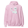 Hoodie Classic - Ghost Cat by Wanderkraehe Light Pink ein Produkt von SCHIETKRAM