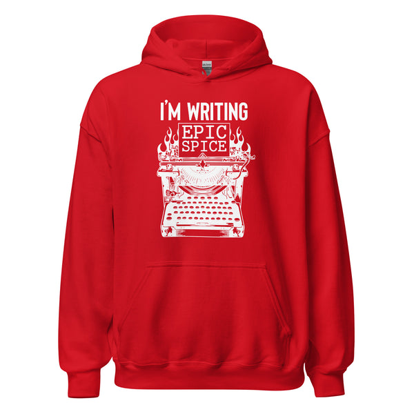 Hoodie Classic - I'm writing epic spice white Red ein Produkt von SCHIETKRAM