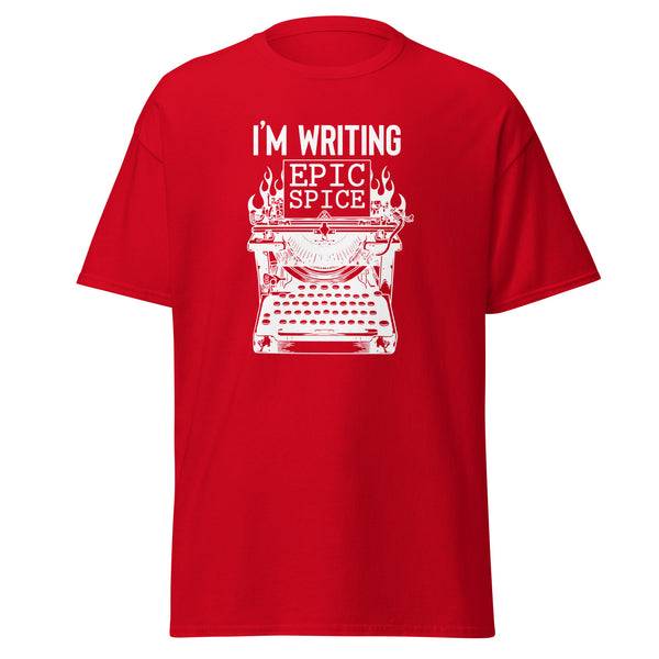 T-Shirt Classic - I'm writing epic spice white Red ein Produkt von SCHIETKRAM