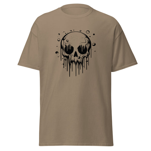 T-Shirt Classic - Melting Skull black Brown Savana ein Produkt von SCHIETKRAM