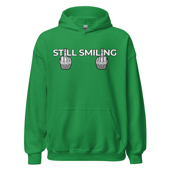 Hoodie Classic - Still Smiling white Irish Green ein Produkt von SCHIETKRAM