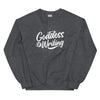 Sweatshirt - Goddess of Writing white Dark Heather ein Produkt von SCHIETKRAM