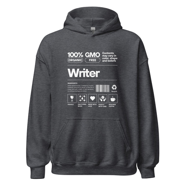 Hoodie Classic - Writer white Dark Heather ein Produkt von SCHIETKRAM