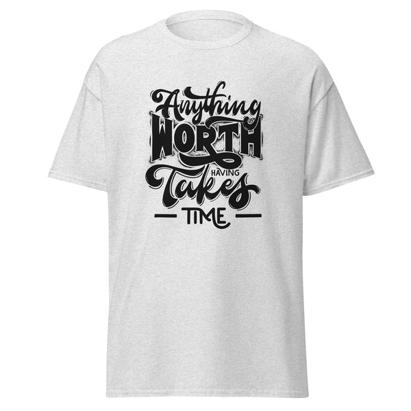 T-Shirt Classic - Anything worth having black Ash ein Produkt von SCHIETKRAM