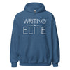Hoodie Classic - Writing Elite white Indigo Blue ein Produkt von SCHIETKRAM