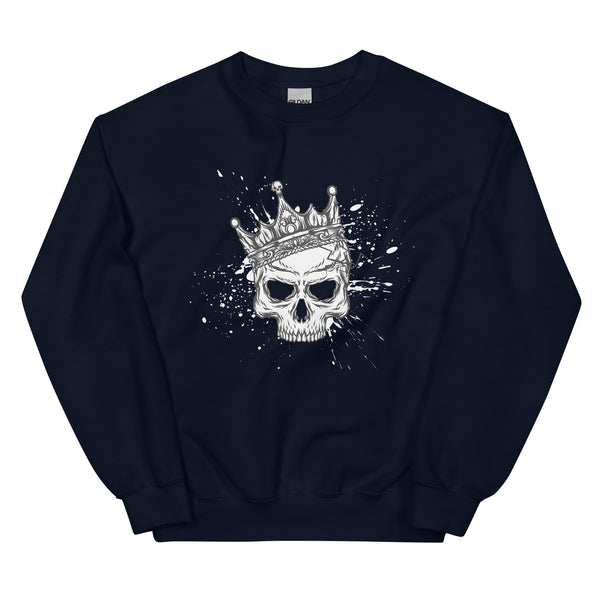 Sweatshirt - King Skull Navy ein Produkt von SCHIETKRAM