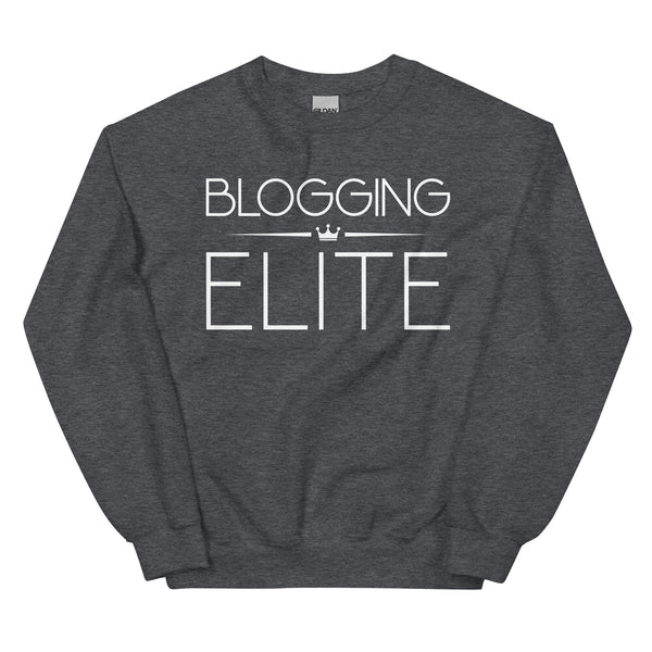 Sweatshirt - Blogging Elite white Dark Heather ein Produkt von SCHIETKRAM