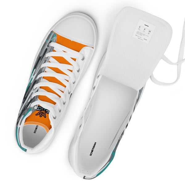 Canvas High Top Sneaker - Free your Vibes white ein Produkt von SCHIETKRAM