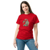 T-Shirt Classic - Weihnachts-Katze Lichterkette by Wanderkraehe ein Produkt von SCHIETKRAM