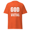 T-Shirt Classic - God of Writing Orange ein Produkt von SCHIETKRAM