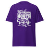 T-Shirt Classic - Anything worth having white Purple ein Produkt von SCHIETKRAM