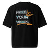 Oversized heavyweight T-shirt - Free your Vibes ein Produkt von SCHIETKRAM